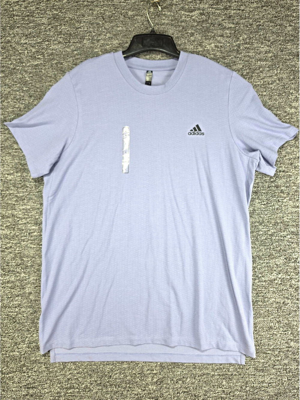 New Adidas AEROREADY M Axis Tee 2.0 Crew Neck T-Shirt Men's Purple Striped L
